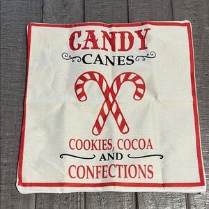 Candy Cane Holiday Decorative Small Pillow Cover
